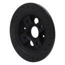R1 86-89 Acura Integra Rear Left Drilled & Slotted Black Brake Rotor