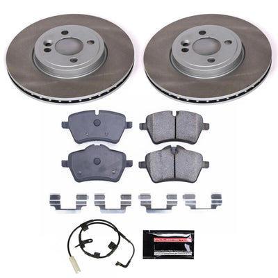 Power Stop 07-10 Mini Cooper Front and Rear Semi-Coated Rotor Kit
