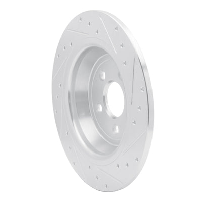 R1 15-20 Ford Edge Front & Rear Drilled & Slotted Silver Brake Rotor Set