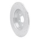 R1 15-20 Ford Edge Front & Rear Drilled & Slotted Silver Brake Rotor Set