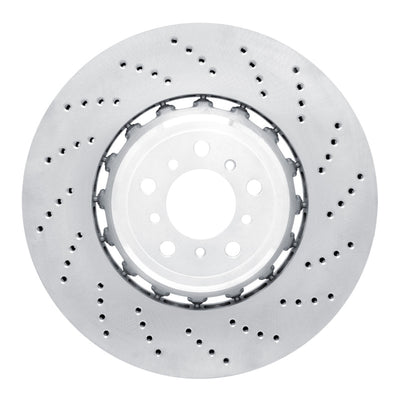 DFC 12-19 BMW M6 Gran Coupe Left Front Drilled Hi-Carbon Alloy Geomet Coated Rotor