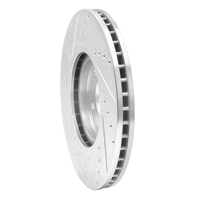 R1 07-17 Nissan Sentra Front Drilled & Slotted Silver Brake Rotor Set