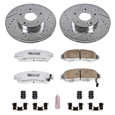 Power Stop 06-11 Honda Civic Front & Rear Z26 Street Warrior Brake Kit