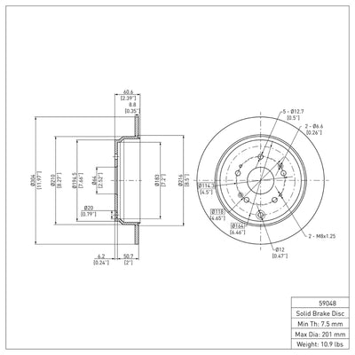DFC 13-18 Acura RDX Front & Rear Geospec Rotors