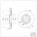 DFC 06-07 Mazda 6 Front Brake Rotor