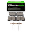 R1 13-20 Subaru WRX STI Front & Rear Drill/Slot Carbon Coated Rotor Set w/Perf Sport Pads