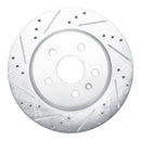 R1 10-25 Buick Allure Rear Drilled & Slotted Silver Brake Rotor Set