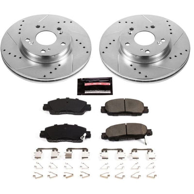 Power Stop 16-17 Honda Accord Front & Rear Z23 Evolution Sport Brake Kit w/Calipers