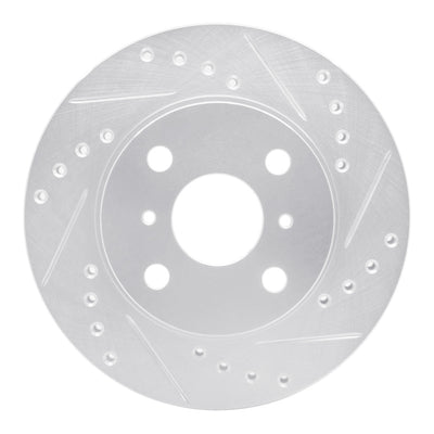 R1 85-86 Toyota MR2 Front & Rear Drilled & Slotted Silver Brake Rotor Set
