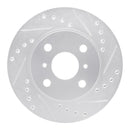 R1 85-86 Toyota MR2 Front & Rear Drilled & Slotted Silver Brake Rotor Set