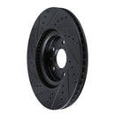 R1 13-19 Buick Regal Front Right Drilled & Slotted Black Brake Rotor
