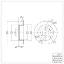 DFC 99-06 Hyundai Sonata Rear Brake Rotor