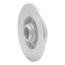 R1 88-92 Ford Probe Rear Right Drilled & Slotted Silver Brake Rotor