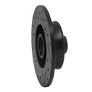 R1 92-98 Volkswagen Golf Rear Right Drilled & Slotted Black Brake Rotor