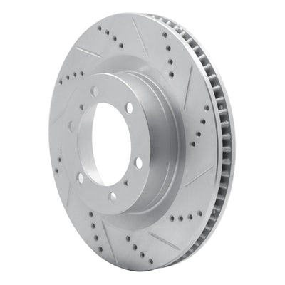 R1 10-24 Toyota 4Runner Front Drill & Slot Silver Rotors