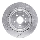 R1 10-15 Chevrolet Camaro Front & Rear Drilled & Slotted Silver Brake Rotor Set