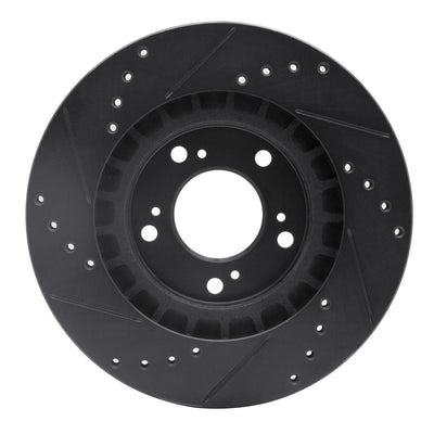 R1 00-09 Honda S2000 Front Drilled & Slotted Black Brake Rotor Set