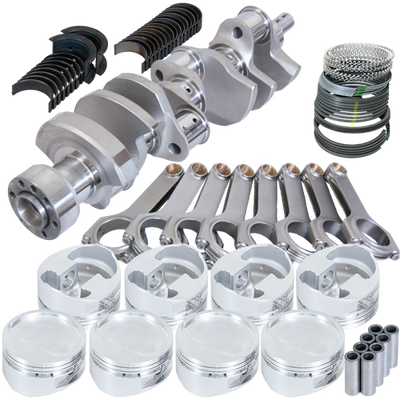 Eagle Chevy 350 1Pc 3.750in Crank 6.000in H-Beam -28cc 4.060in Pistons Rotating Assembly
