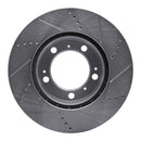 R1 97-04 Porsche Boxster Front Drilled & Slotted Silver Brake Rotor Set
