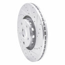 R1 97-06 Audi A6 Quattro Front Right Drilled & Slotted Silver Brake Rotor