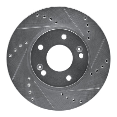 R1 11-25 Hyundai Venue Front & Rear Drilled & Slotted Silver Brake Rotor Set