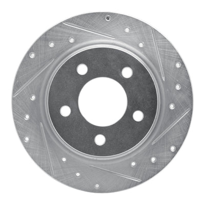 R1 07-13 Mazda 3 Front & Rear Drilled & Slotted Silver Brake Rotor Set