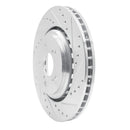 R1 14-20 Acura MDX Front Right Drilled & Slotted Silver Brake Rotor