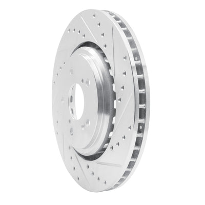 R1 15-20 Acura TLX Front & Rear Drilled & Slotted Silver Brake Rotor Set