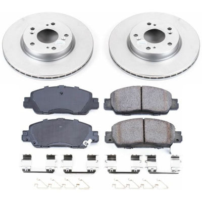 Power Stop 16-17 Honda Accord Front & Rear Z17 Evolution Geomet Coated Brake Kit