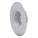 R1 75-80 Triumph TR7 Front Right Drilled & Slotted Silver Brake Rotor