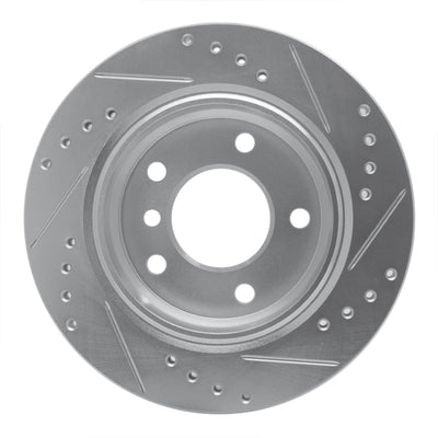 R1 96-05 BMW 323i Front & Rear Drilled & Slotted Silver Brake Rotor Set