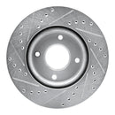 R1 07-14 Nissan Cube Front Drilled & Slotted Silver Brake Rotor Set