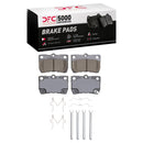 DFC 06-13 Lexus IS250 Rear Geospec Rotors with 5000 Advanced Brake Pads w/Hardware