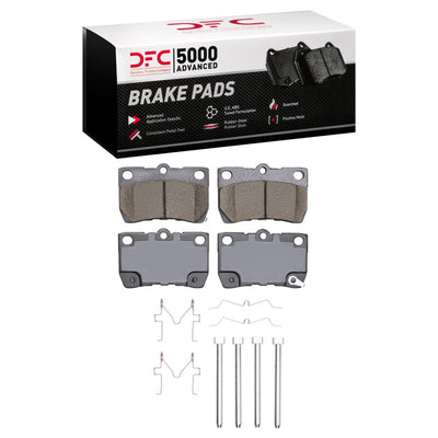 DFC 09-13 Lexus IS250 Front & Rear Geospec Rotors with 5000 Advanced Brake Pads w/Hardware