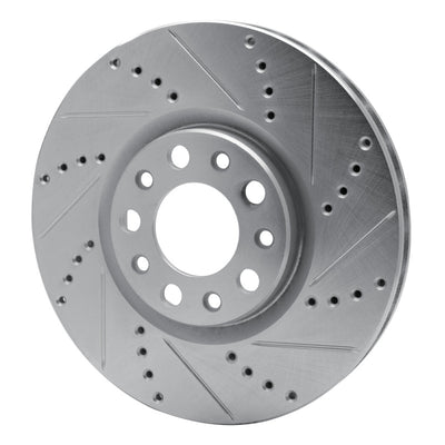 R1 13-16 Dodge Dart Front & Rear Drilled & Slotted Silver Brake Rotor Set