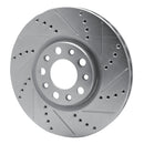 R1 13-23 Chrysler 200 Front Drilled & Slotted Silver Brake Rotor Set