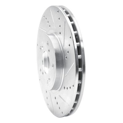 R1 04-08 Acura TL Front Drill & Slot Silver Rotors