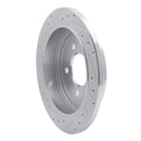 R1 97-04 Ford F-150 4WD Rear Right Drilled & Slotted Silver Brake Rotor