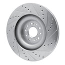 R1 17-22 Genesis G90 Front Drilled & Slotted Silver Brake Rotor Set