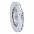 R1 98-00 Chrysler LHS Front Right Drilled & Slotted Silver Brake Rotor