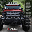 Go Rhino Xplor Bright Series Cube LED Flood Light Kit (Surface/Threaded Stud Mount) 3x3 - Blk (Pair)