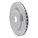 R1 10-15 Chevrolet Camaro Front & Rear Drilled & Slotted Silver Brake Rotor Set