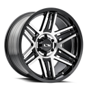 ION Type 147 17x9 / 5x127 BP / 0mm Offset / 78.1mm Hub Black/Machined Wheel