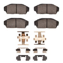 DFC 90-93 Acura Integra Front & Rear Geospec Rotors w/4000 HybriDynamic Brake Pads w/Hardware