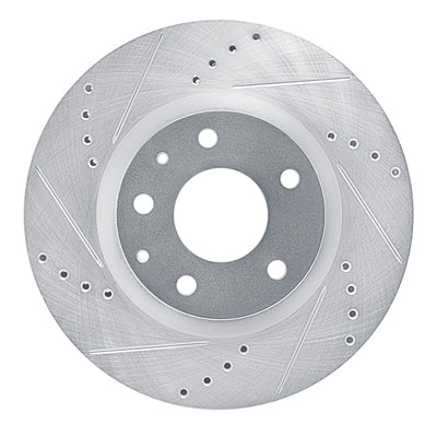 R1 19-25 Mazda 3 Sport Front Drilled & Slotted Silver Brake Rotor Set