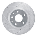 R1 19-25 Mazda 3 Sport Front & Rear Drilled & Slotted Silver Brake Rotor Set