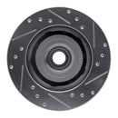 R1 91-94 Ford Explorer Front Left Drilled & Slotted Silver Brake Rotor