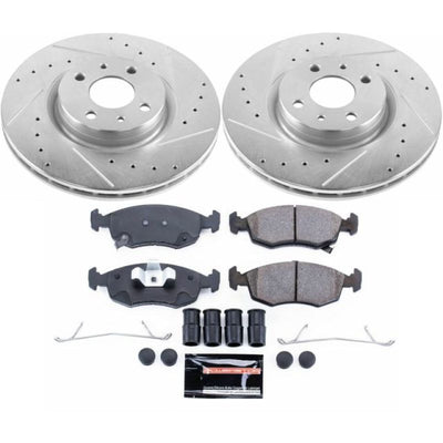 Power Stop 13-18 Fiat 500 Front & Rear Z23 Evolution Sport Brake Kit