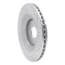 R1 08-14 Chrysler 200 Front Left Drilled & Slotted Silver Brake Rotor
