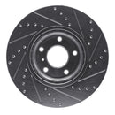 R1 03-19 Infiniti FX35 Front & Rear Drilled & Slotted Silver Brake Rotor Set